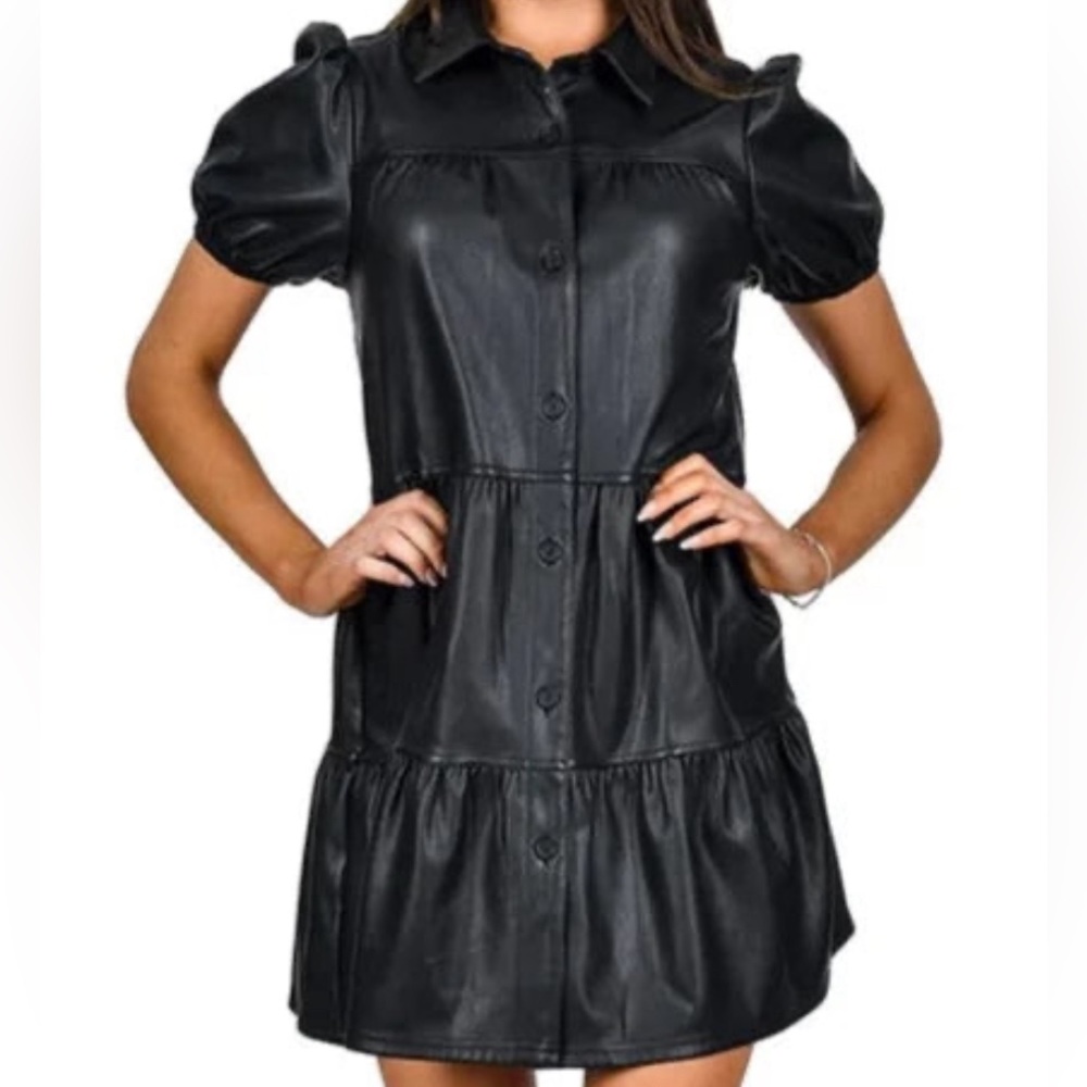 RD Style Delaney Vegan Dress - Black